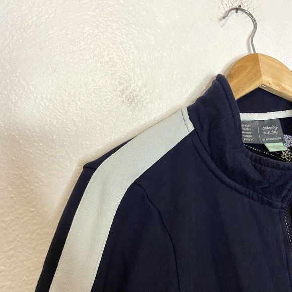 Anthropologie Navy Floral Bomber Jacket - Picture 4 of 14